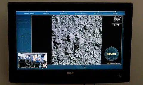 Nasa's Dart spacecraft hits target asteroid in test of planetary defence system