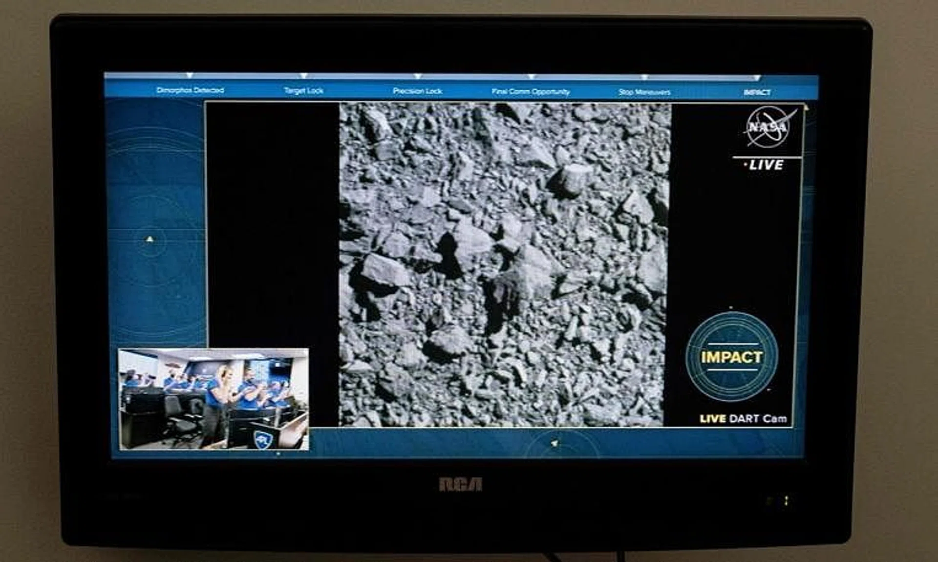 The final images from the Double Asteroid Redirection Test (DART) as it smashes into the asteroid Dimorphos on Sept 26, 2022.