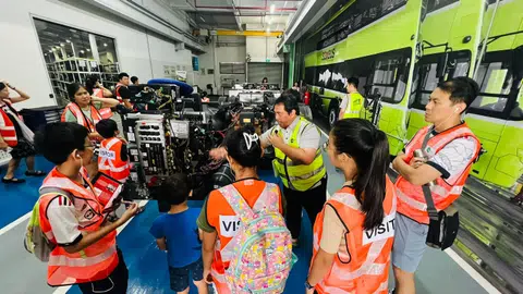 The tours provide a glimpse into areas not usually open to the public, including engineering maintenance bays and workshops.