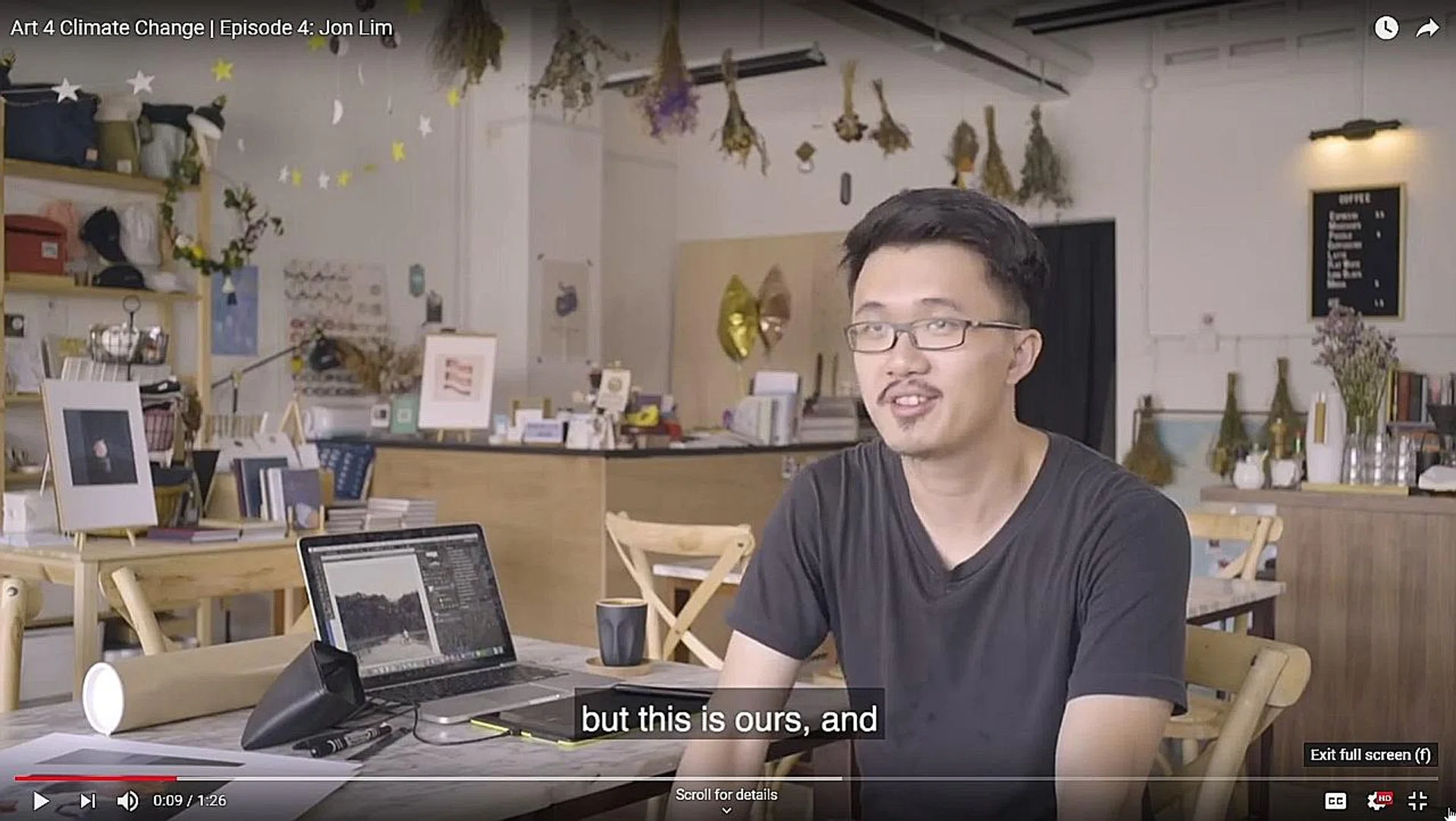 Local artist Jonathan Lim. 