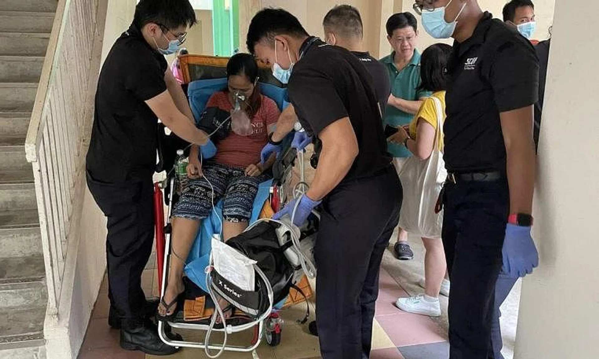 One person was taken to Singapore General Hospital and treated for smoke inhalation, SCDF said.