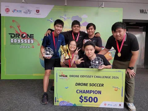 Singapore Polytechnic's Team 1 won first place at last year's Drone Odyssey Challenge.