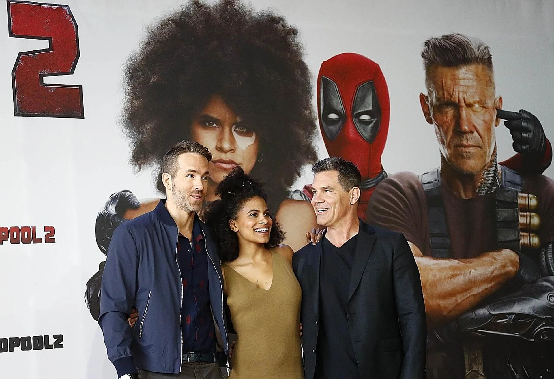 Deadpool 2 stars Ryan Reynolds, Zazie Beetz and Josh Brolin.
