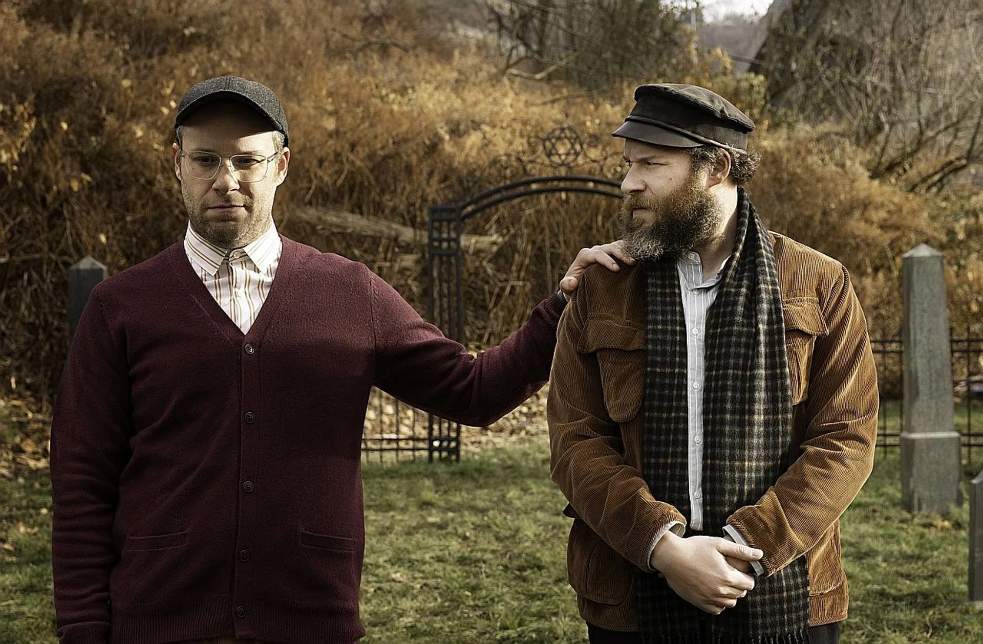 An American Pickle sees Seth Rogen in dual roles - the life-hardened immigrant Herschel Greenbaum and his hipster descendent Ben. 