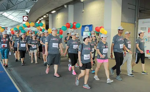 Spirits not dampened despite wet weather, cancelled walk