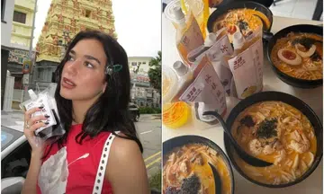 Dua Lipa running on 'sour plum juice, chilli crab and laksa' in S'pore