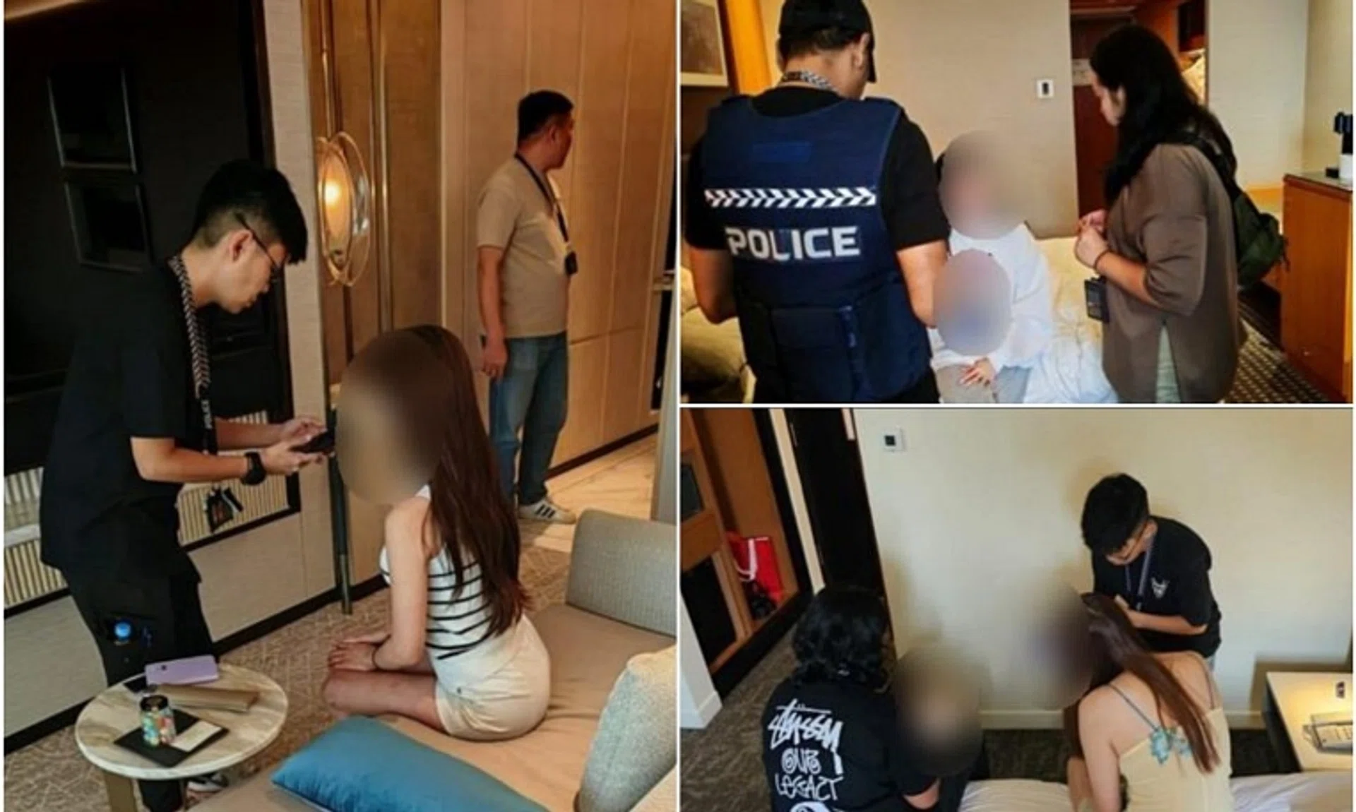 The suspects were nabbed across 13 locations in Singapore and Hong Kong.
