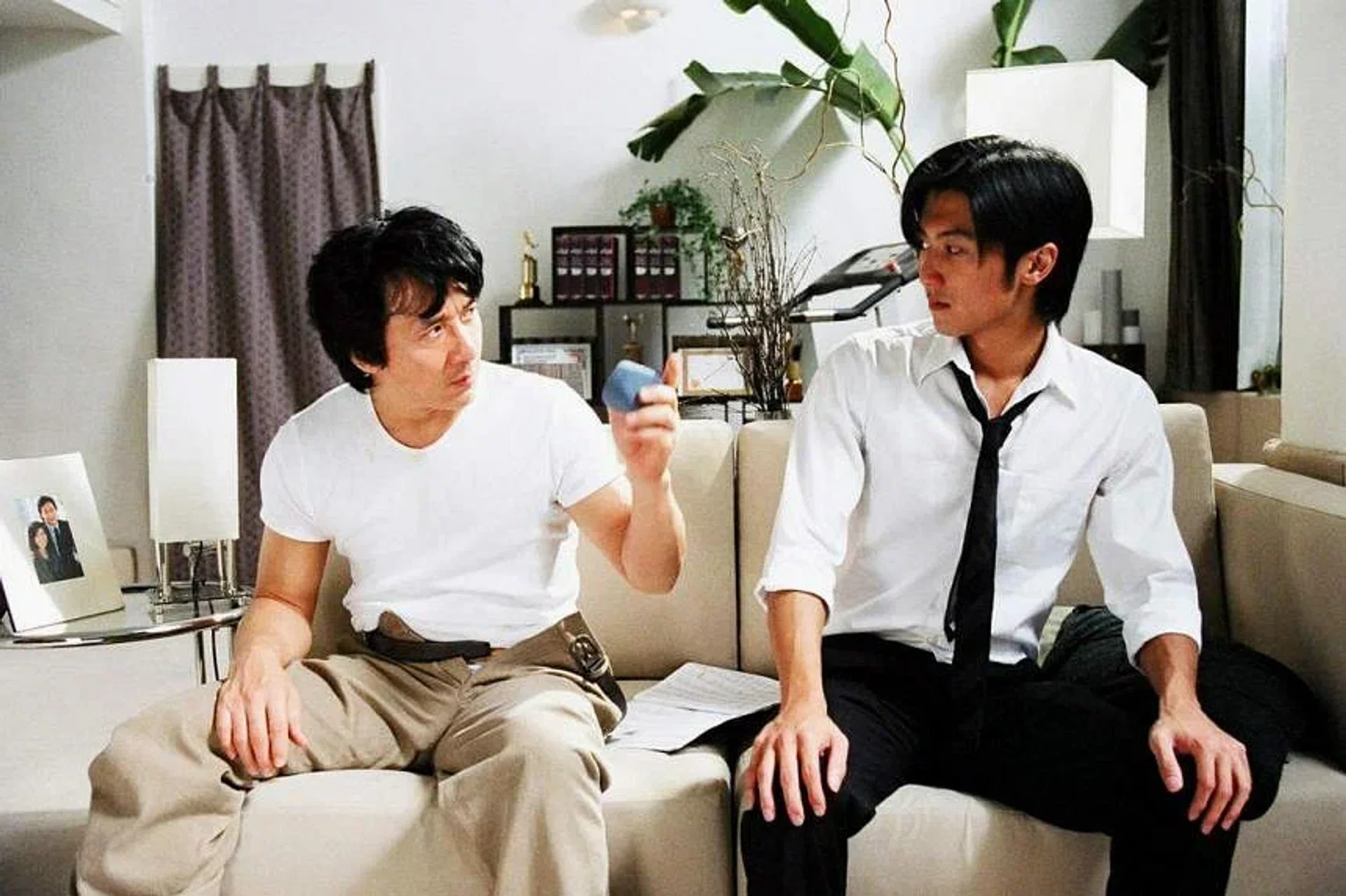 New Police Story, starring Jackie Chan (left) and Nicholas Tse, was a hit in 2004. PHOTO: SHAW ORGANISATION
