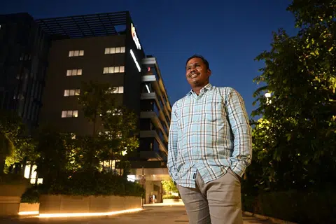 Mr Senthil Selvarasu spent six months doing concrete works in 2019 for the construction of Woodlands Health Campus.