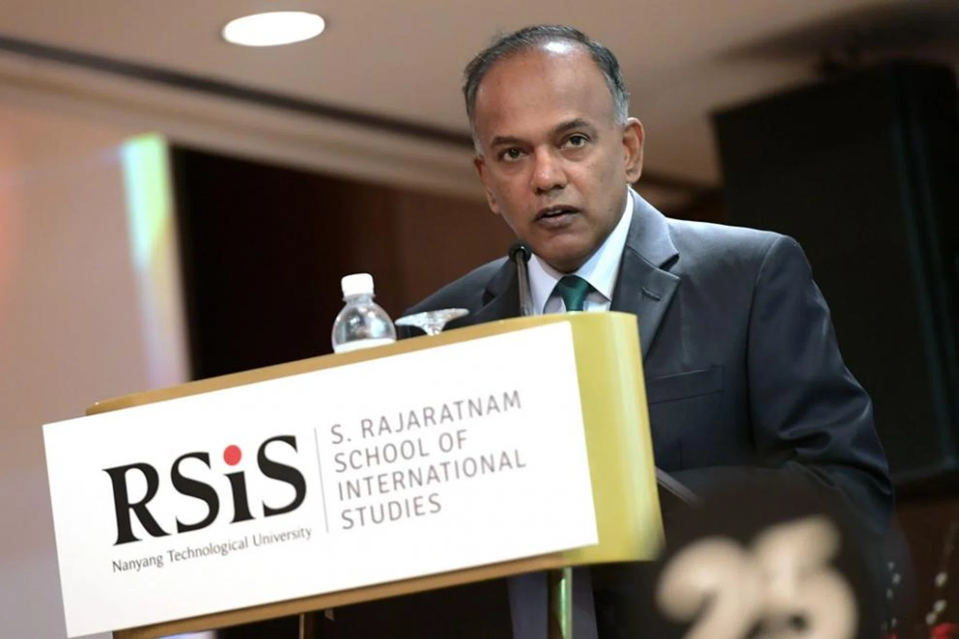 Law and Home Affairs Minister K Shanmugam at the RSIS' Studies in Inter-Religious Relations in Plural Societies symposium.