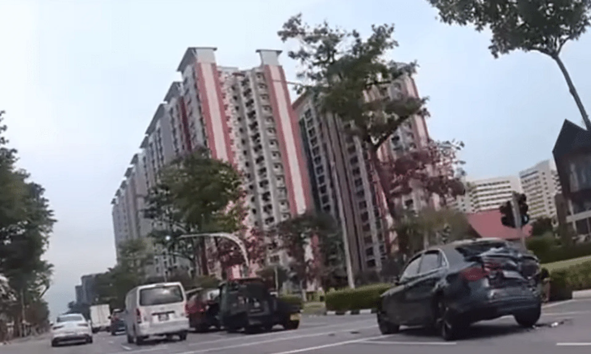 The police said they were alerted to an accident involving a car and two vans in Sims Avenue towards Sims Avenue East, at about 3.10pm on Dec 2.