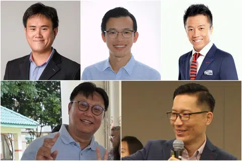 (Clockwise from left) Mr Jackson Au, Mr Kenneth Tiong, Mr Tan Kong Soon, Mr Daniel Lee and Mr Ang Boon Yaw.