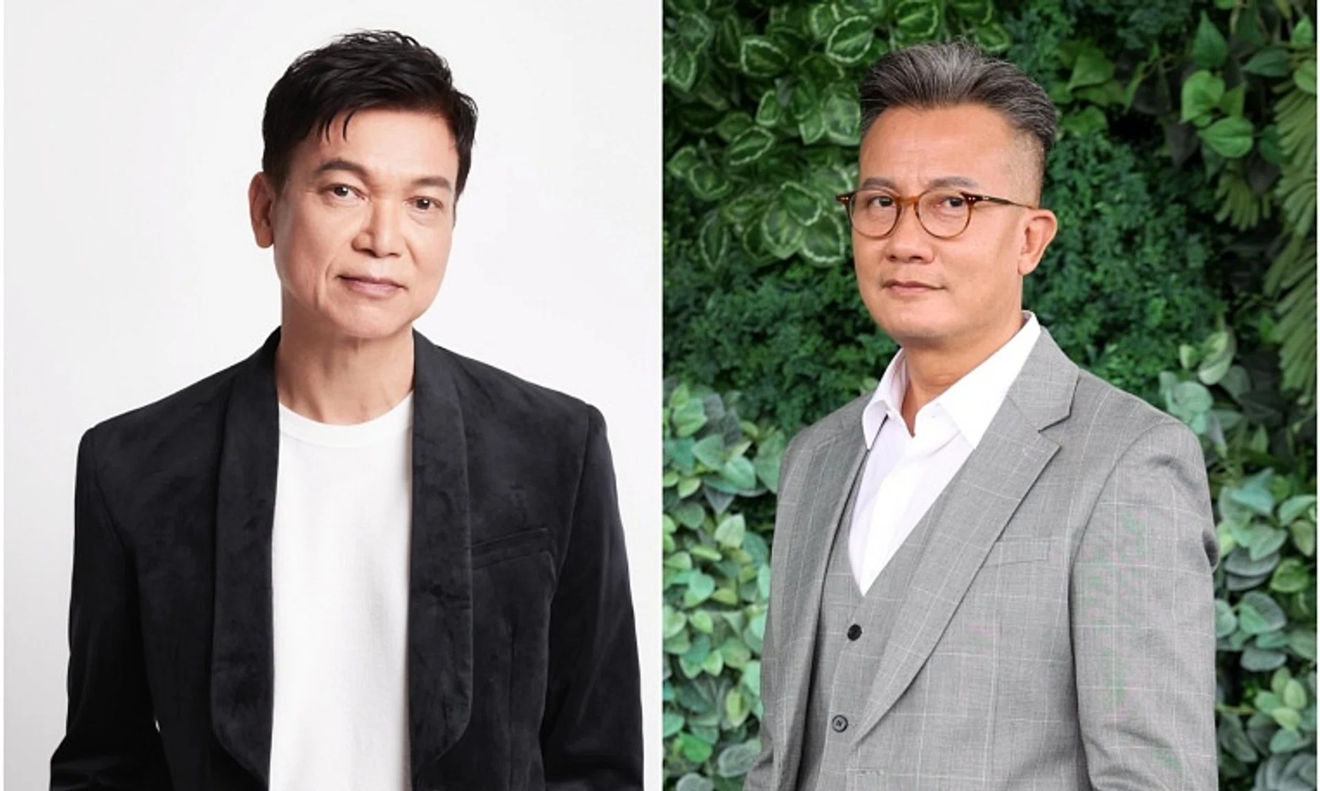 Local actor Xie Shaoguang (left) will star in new drama Last Hurrah with actor Chen Hanwei. 