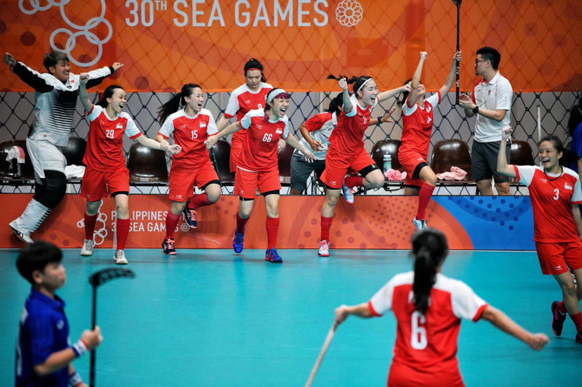 The Singapore women's floorball team retained their gold medal at the 2019 SEA Games just before finishing 12th at the 16-team World Floorball Championship, their best achievement since the tournament switched to a one-division format in 2011.