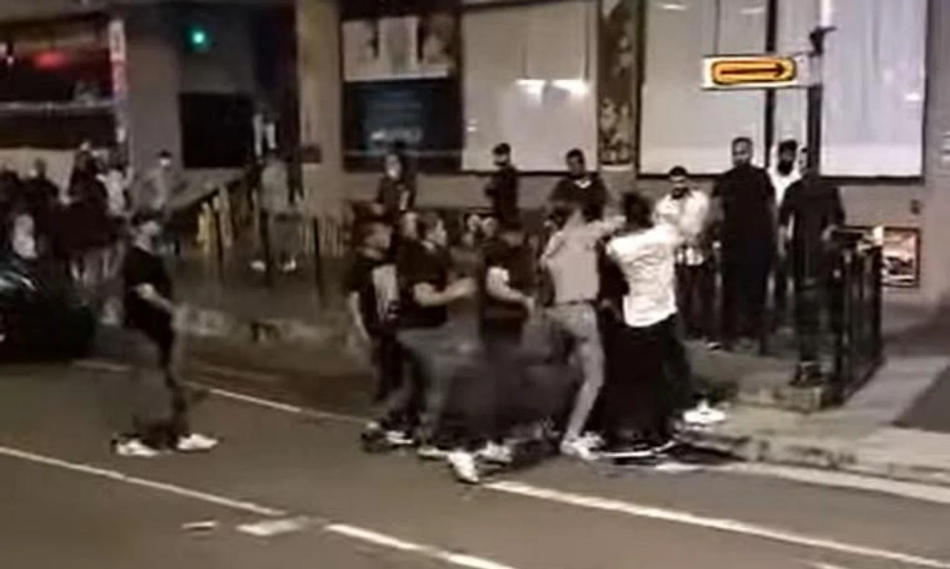 The fight spilled onto two roads near Orchard Towers in August 2022.