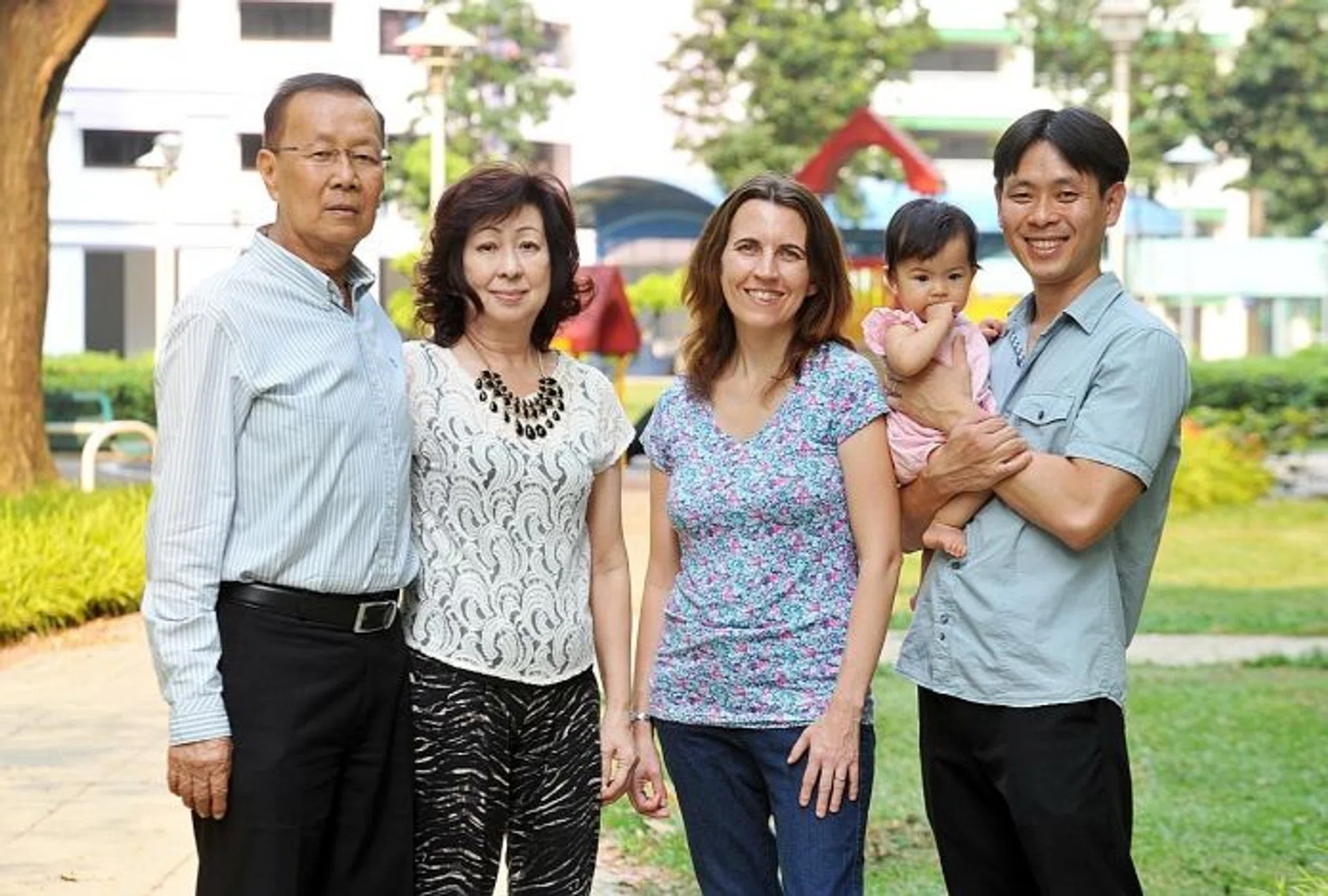 BABY GIRL: MP Louis Ng with his daughter in 2014.