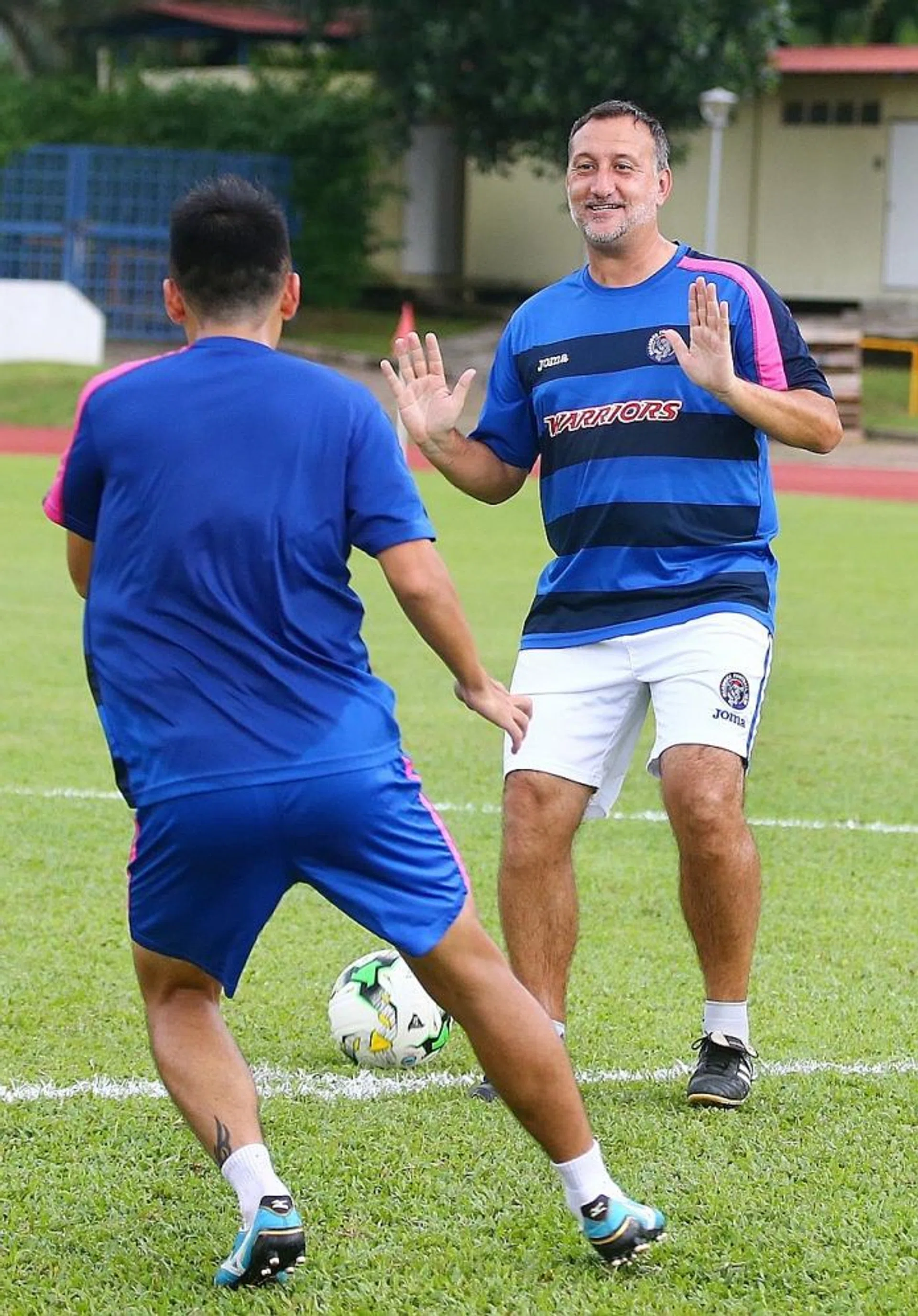 FIRING LINE: Warriors FC have warned coach Jorg Steinebrunner (above) over his "unbecoming behaviour".