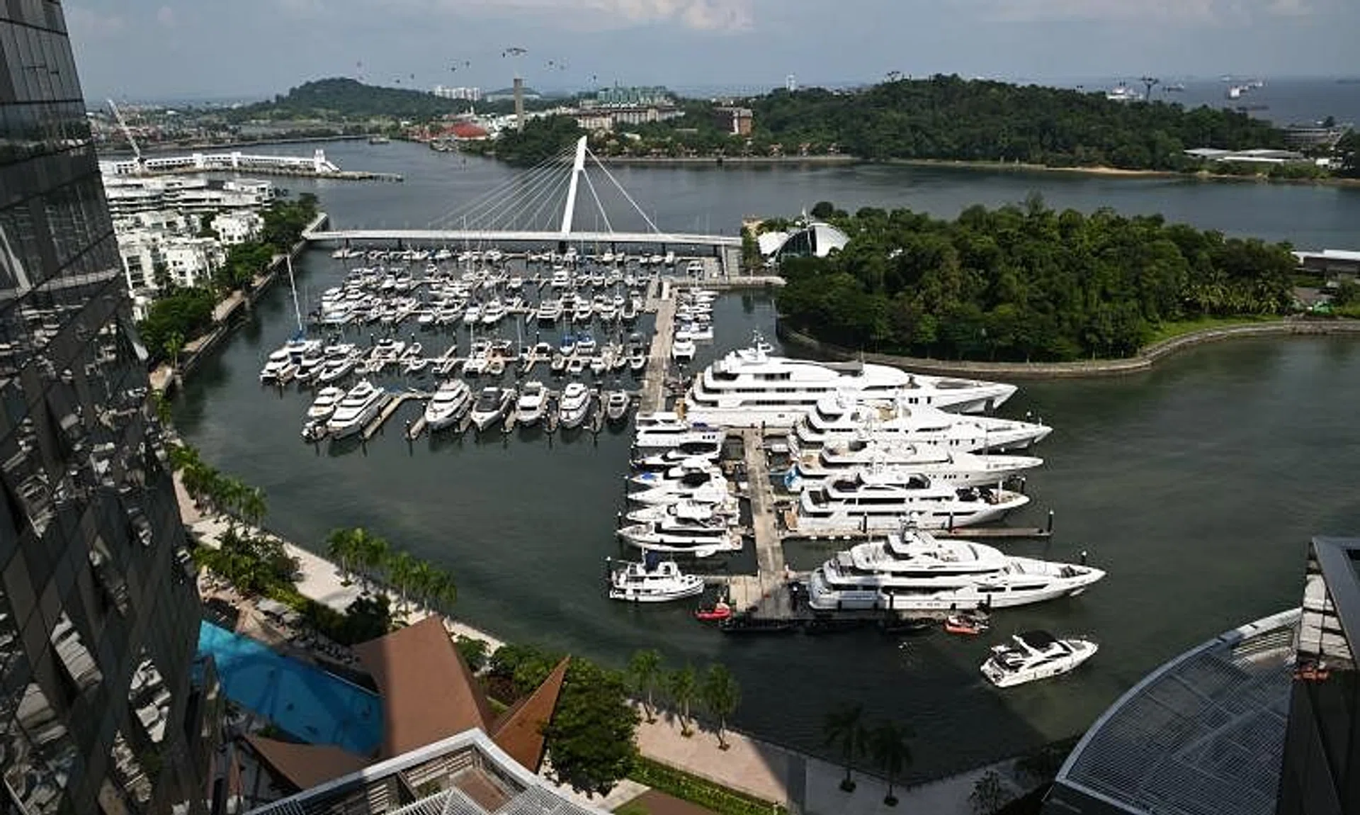 The police said they received a call for assistance at 2 Keppel Bay Vista, where the Marina at Keppel Bay is located, at 8.40am on Tuesday.