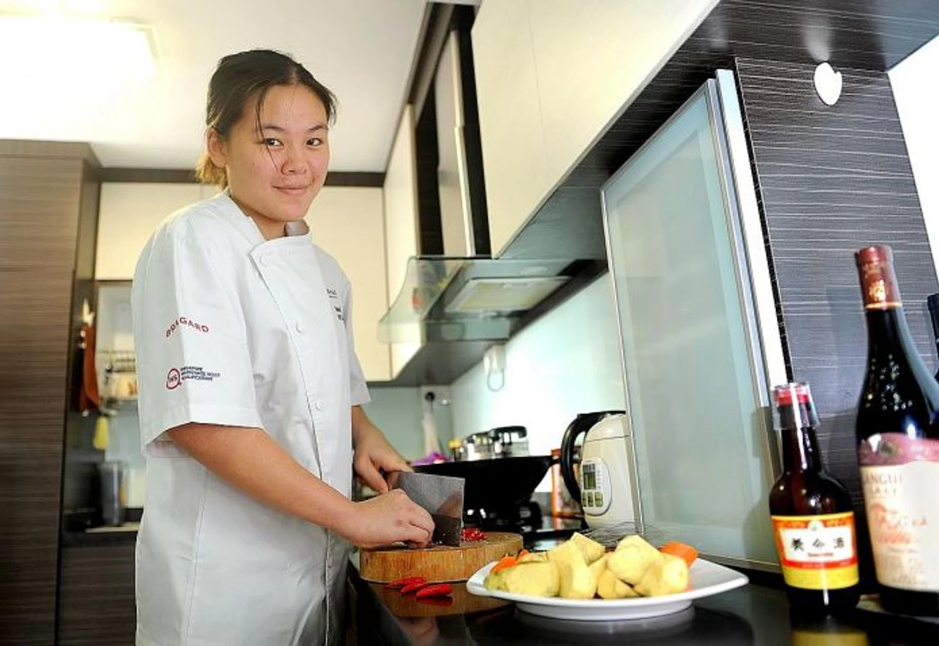 MAKING THE CUT: Miss Melissa Tsang quit law school to enrol in At-Sunrice GlobalChef Academy.