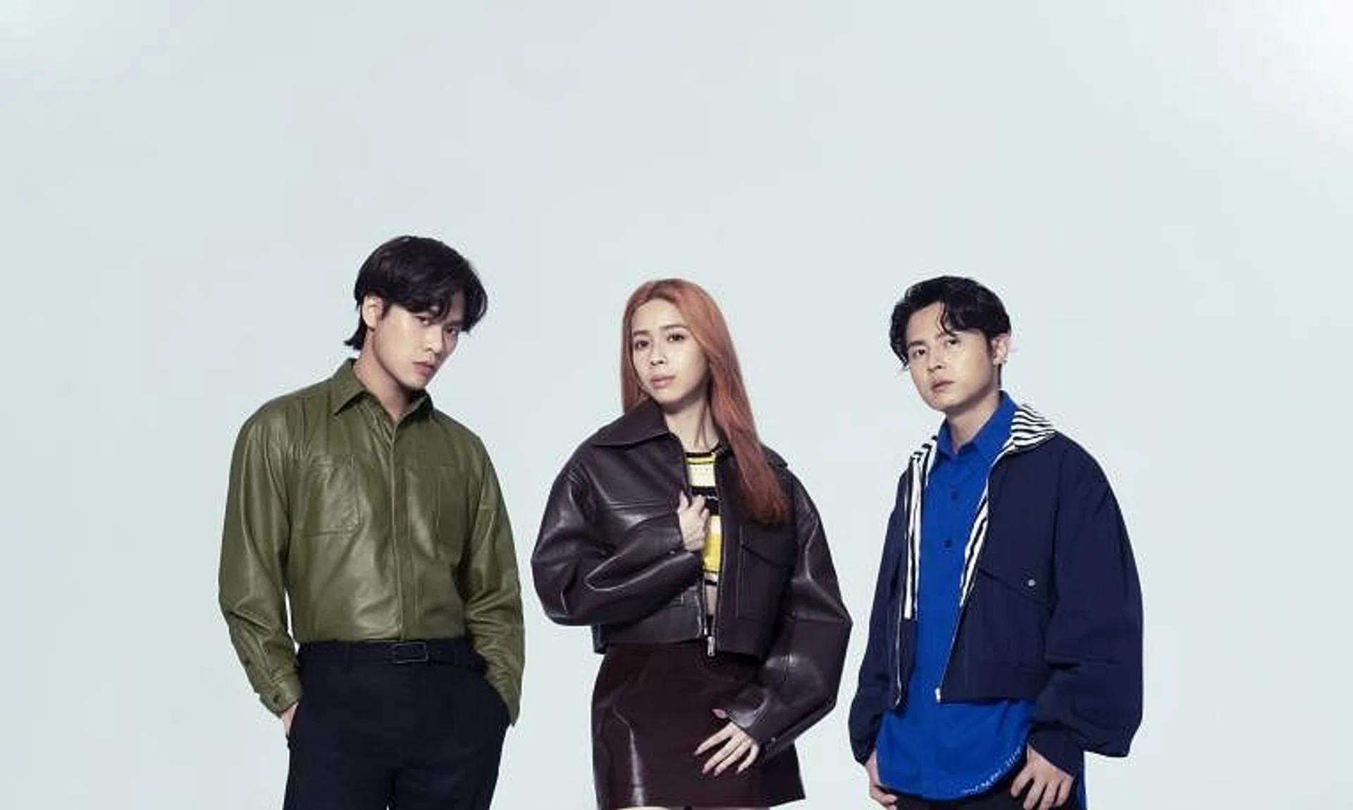 Taiwanese band Accusefive comprise (from left) vocalists Pan Yun-an and Tsai Hsin-lun, as well as drummer Richard Lin.