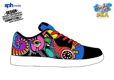 dlsneaker05 - Design 12 submitted by Nadya Batrisyia Binte Rizduan
Credit: Design Your Sneaker Competition