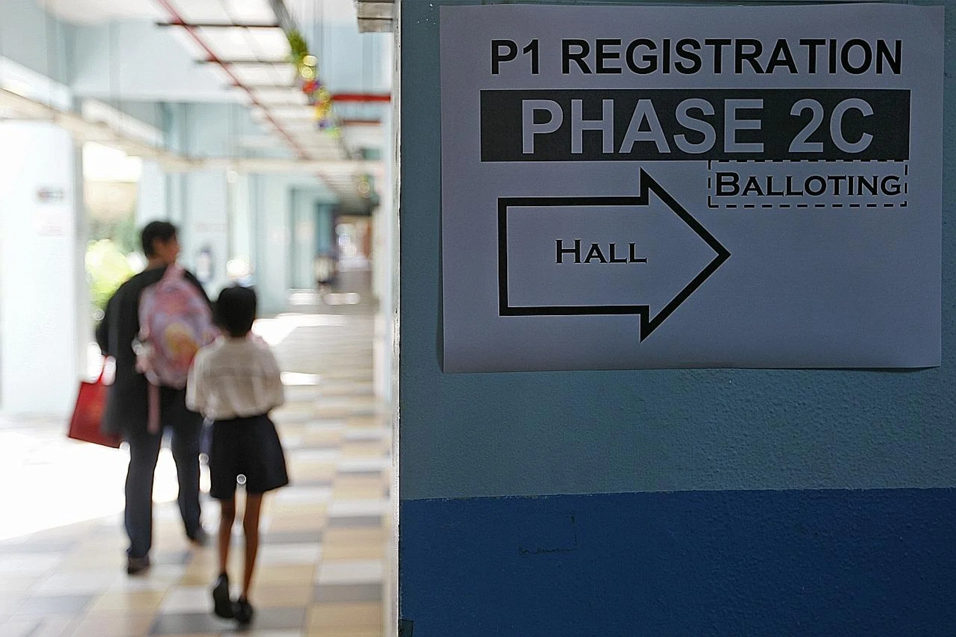 From next year, the number of spots reserved for Phase 2C - for children without priority admission to a school - will be doubled to 40. As such, candidates with alumni links will have fewer places in their registration phase.