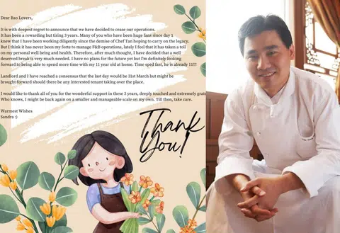Late chef Tan Yong Hua's wife closing bao business