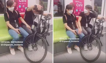 Couple slammed for bringing non-foldable bicycle on MRT: 'Is it their grandfather's train?'