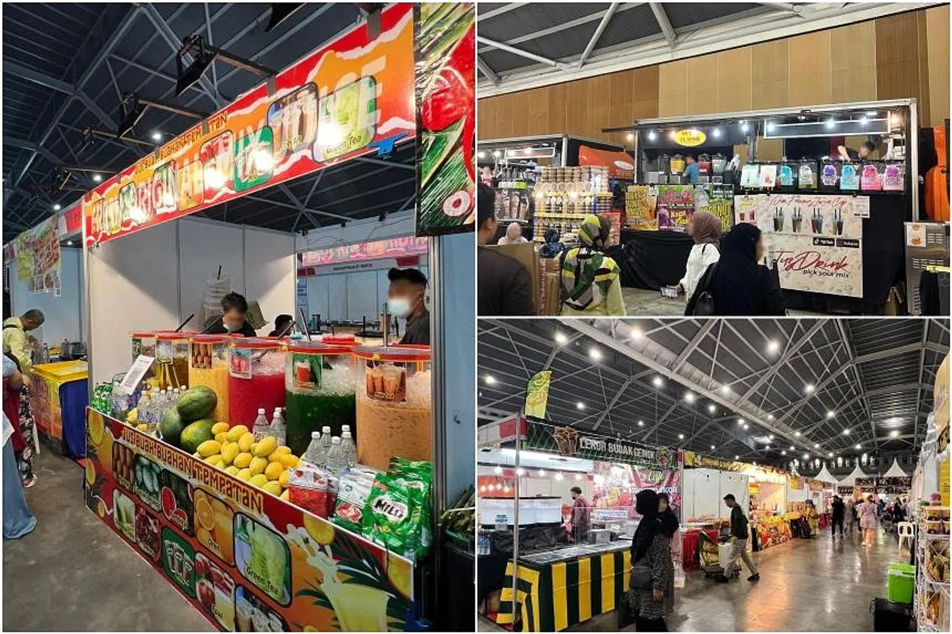 The Singapore Food Agency's preliminary investigation showed that there were also unregistered food handlers working at the food stalls and trucks. PHOTOS: SINGAPORE FOOD AGENCY
