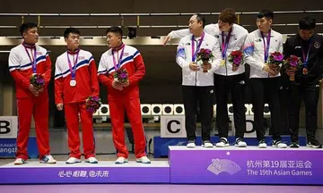 North Korean shooters snub South Koreans on Asian Games podium