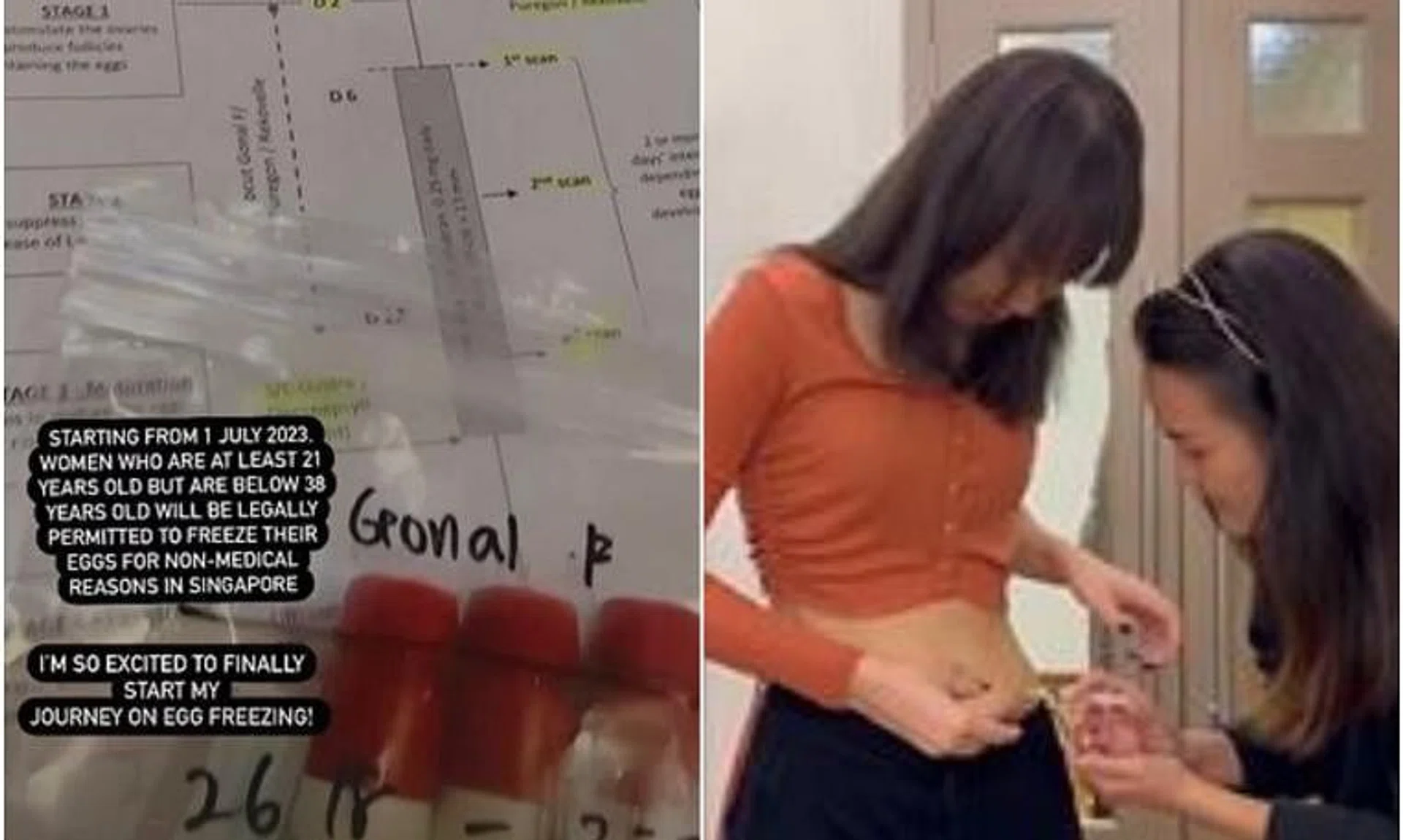 Julie Tan documented day two of her journey on Instagram Stories on Tuesday. 
