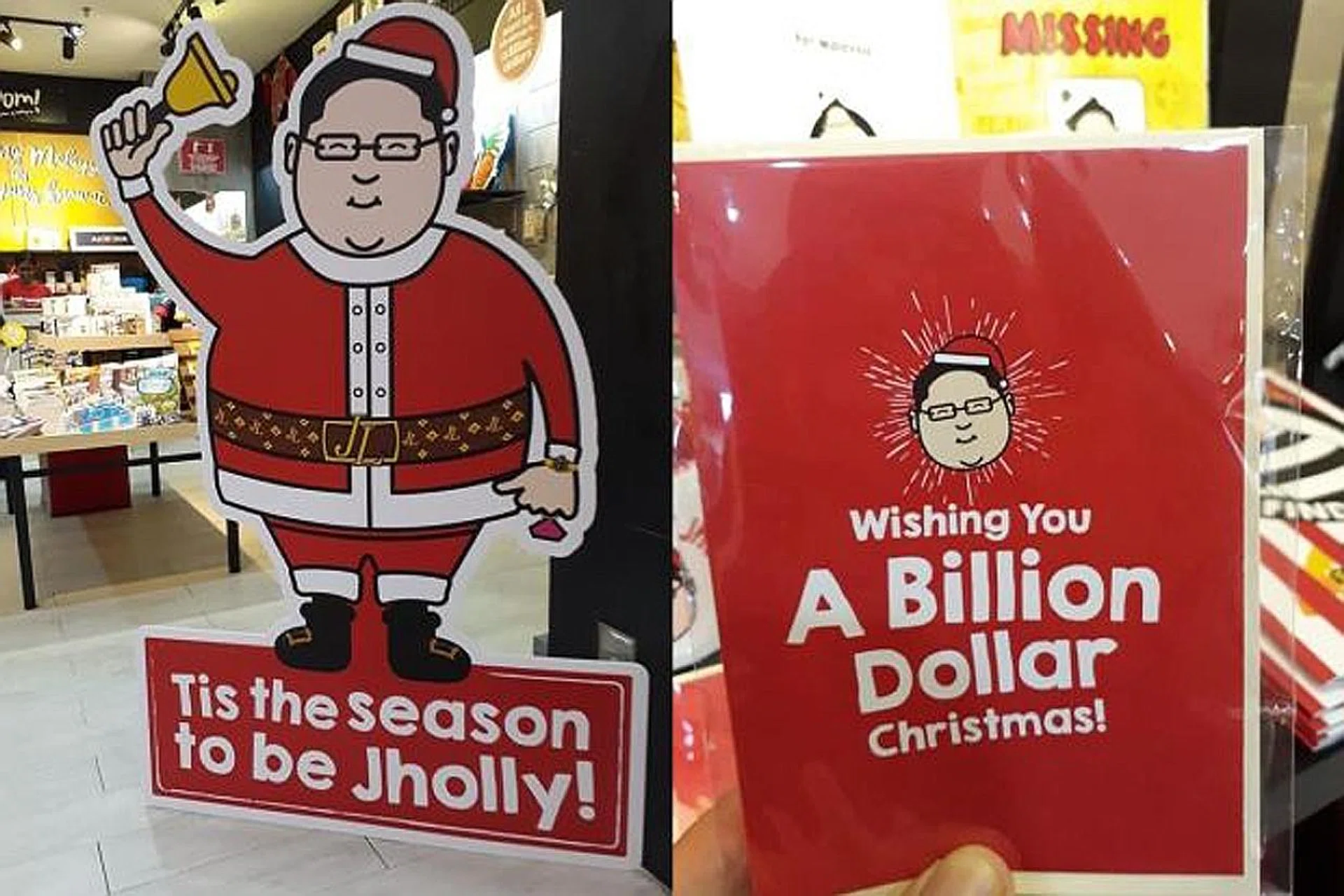 Some of the products with the witty slogans referencing 1MDB fugitive Low Taek Jho, better known as Jho Low.