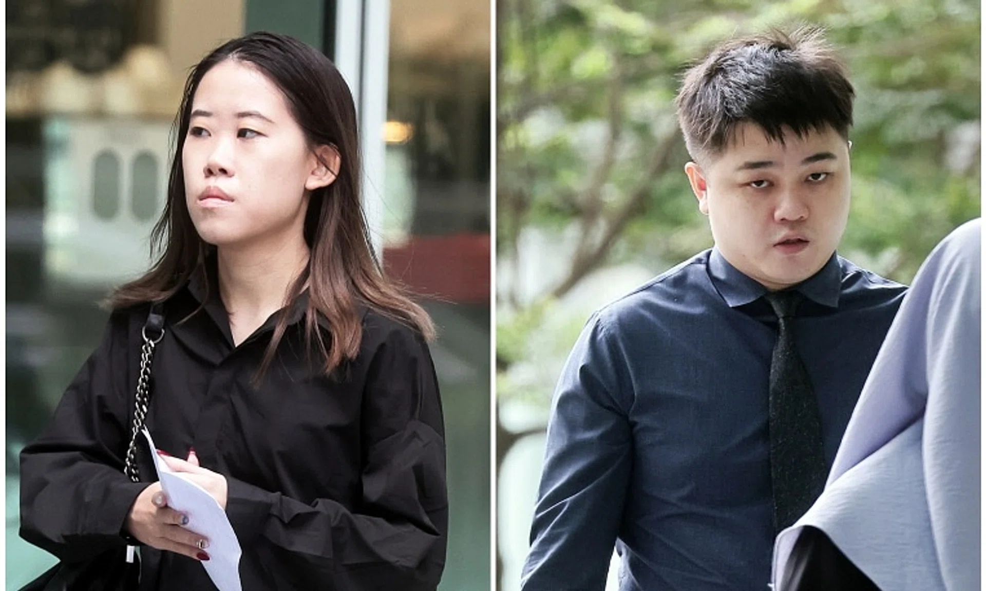 Michelle Leong (left) had been drinking with her co-accused, Keith Ong, at Stickies, a bar in Dhoby Ghaut.