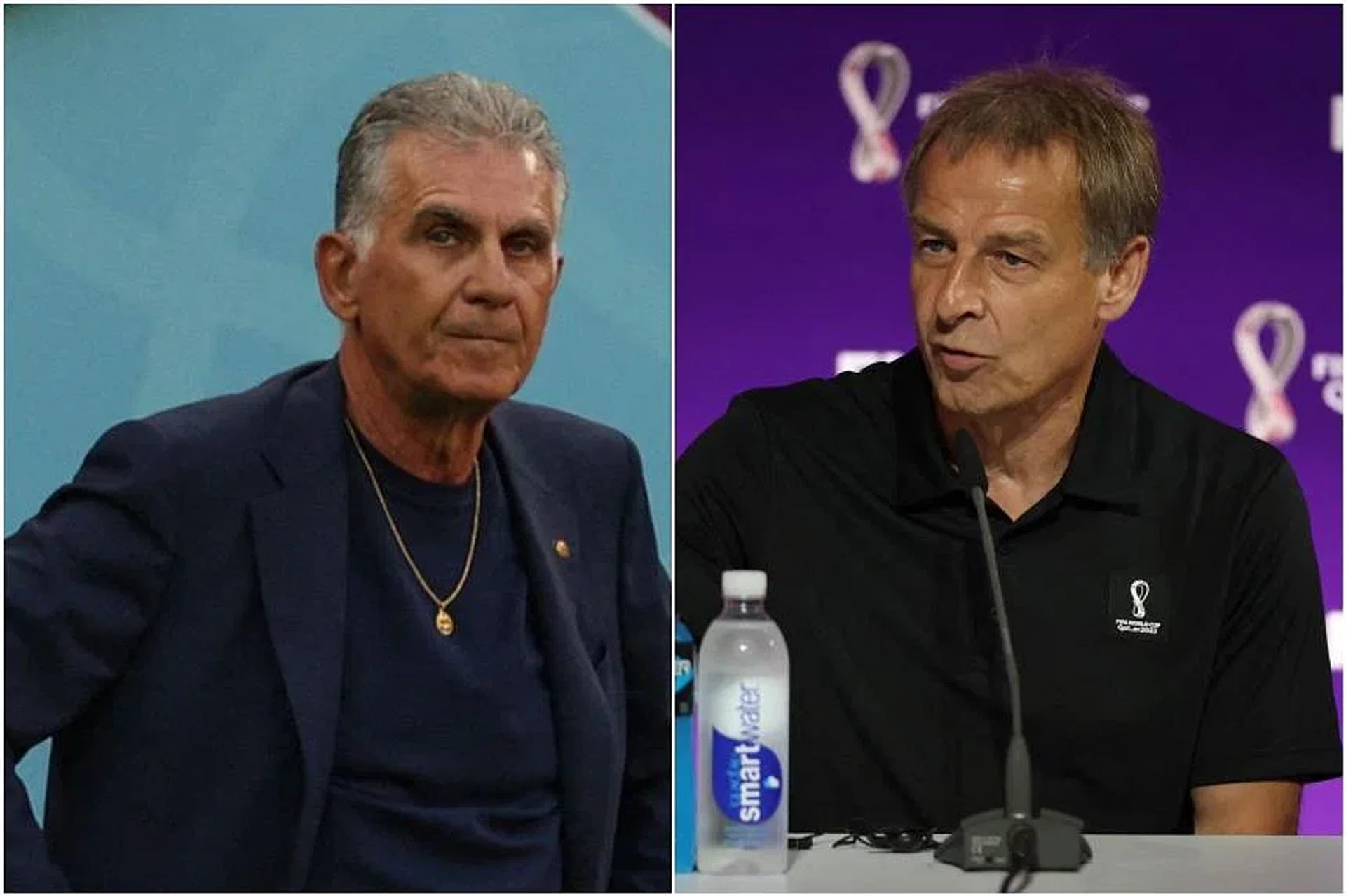 Iran coach Carlos Queiroz (left) branded Jurgen Klinsmann’s remarks a “disgrace to football”. 