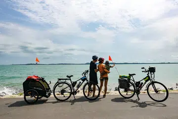 Couple with 2 year old son complete 172km cycling adventure in 110 hours