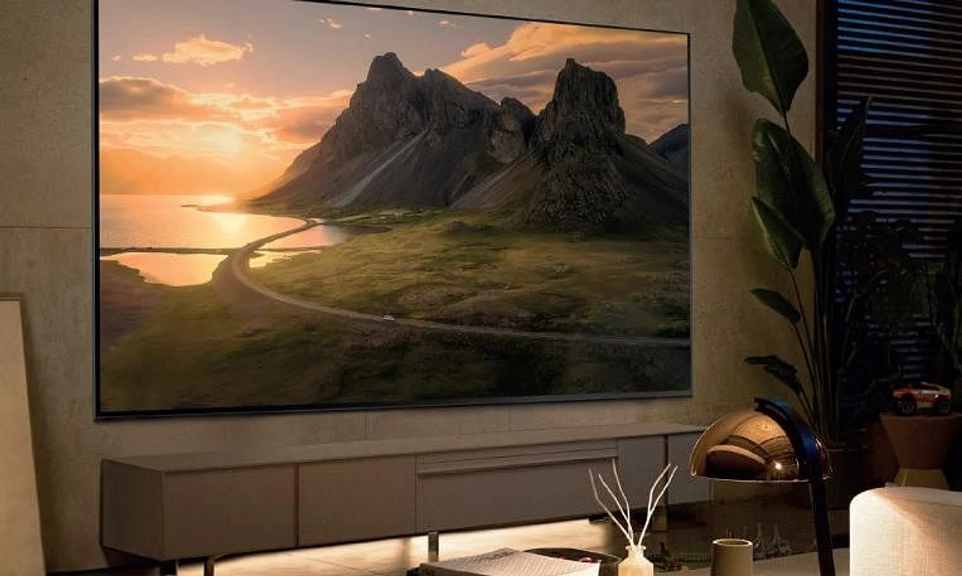 More people in Singapore are gravitating towards larger televisions, such as LG's 97-inch G2 OLED evo Gallery Edition TV.
