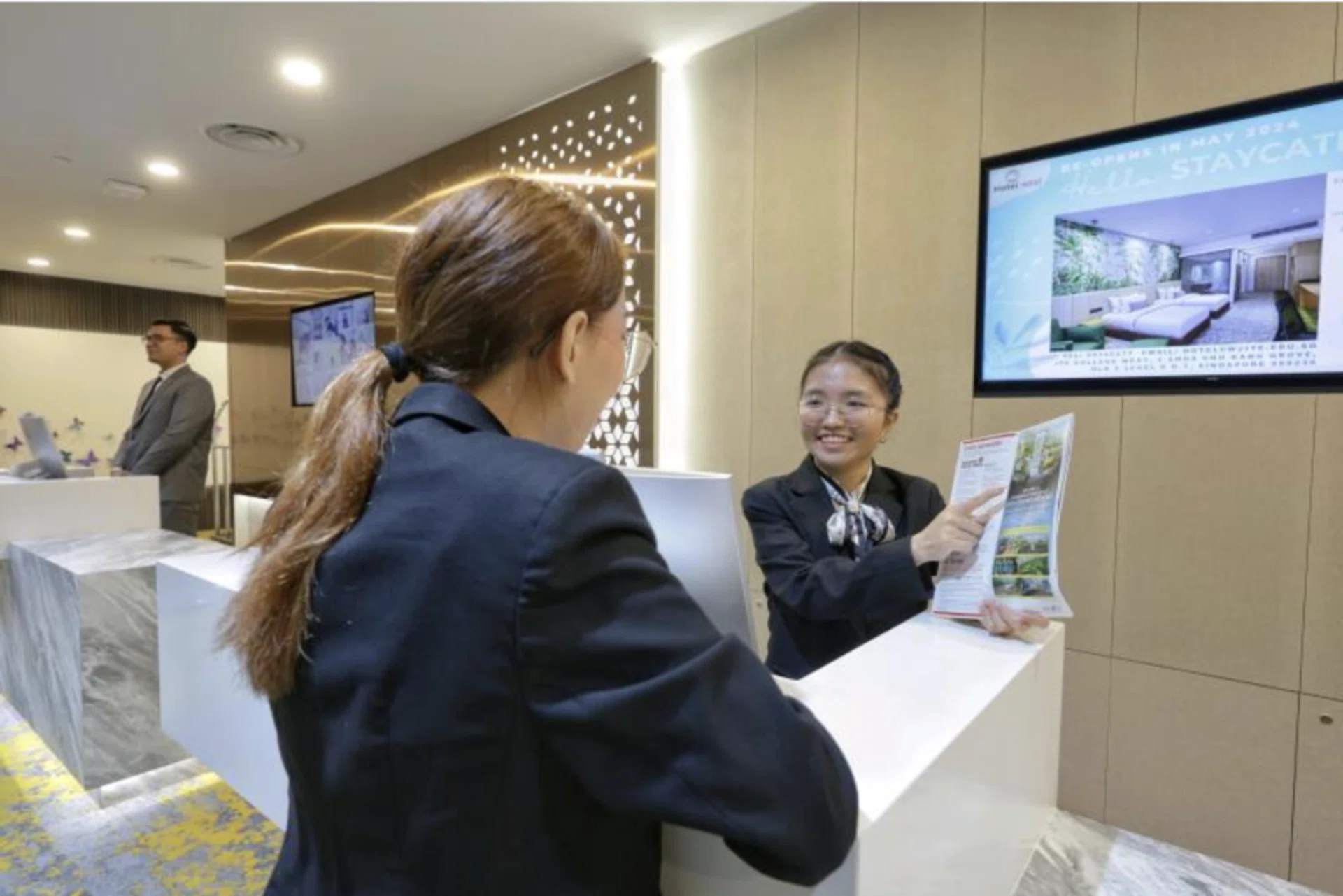 Hotel West, a fully-functional 14-room training hotel that has served as a training facility for 13 years, at ITE College West.