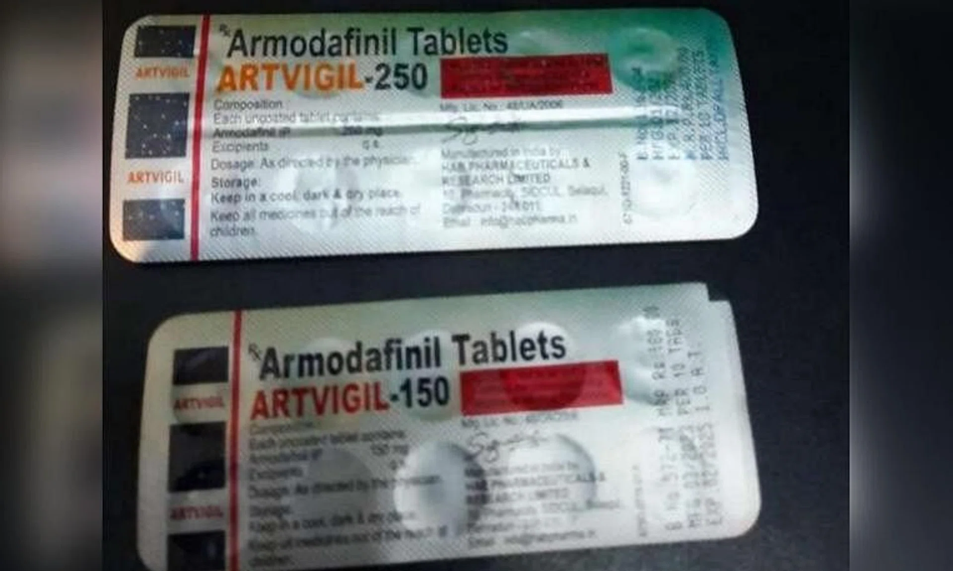Two men in their 30s developed serious adverse reactions after consuming armodafinil.