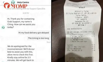 Woman tries to cancel food order after delivery is delayed, but Grab says it doesn't have 'access'
