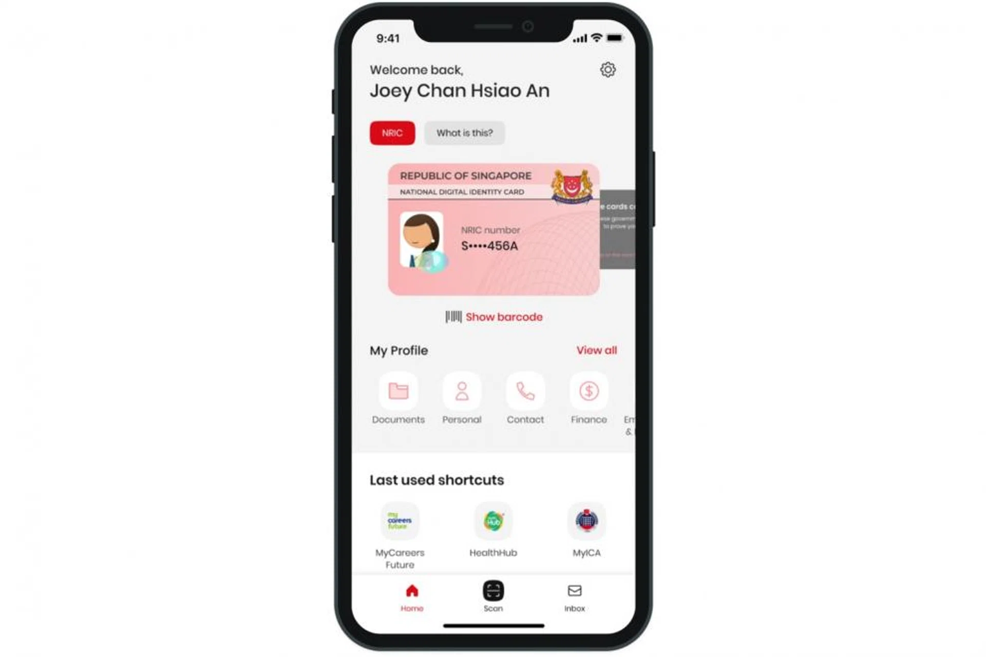 The digital IC on the Singpass app will not replace the physical document completely.