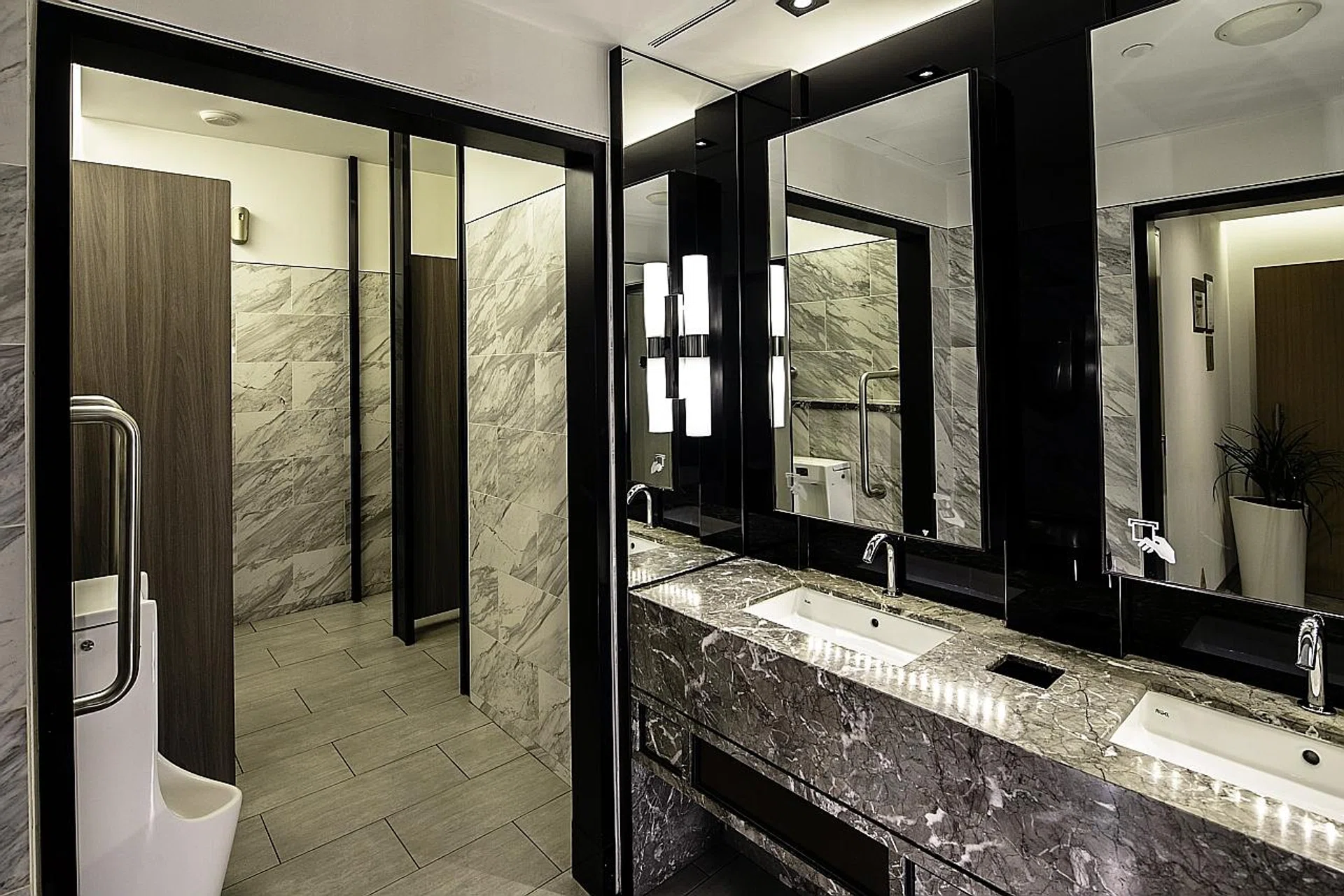 The six-star toilets at The Shoppes at Marina Bay Sands have smart technology installed. 
