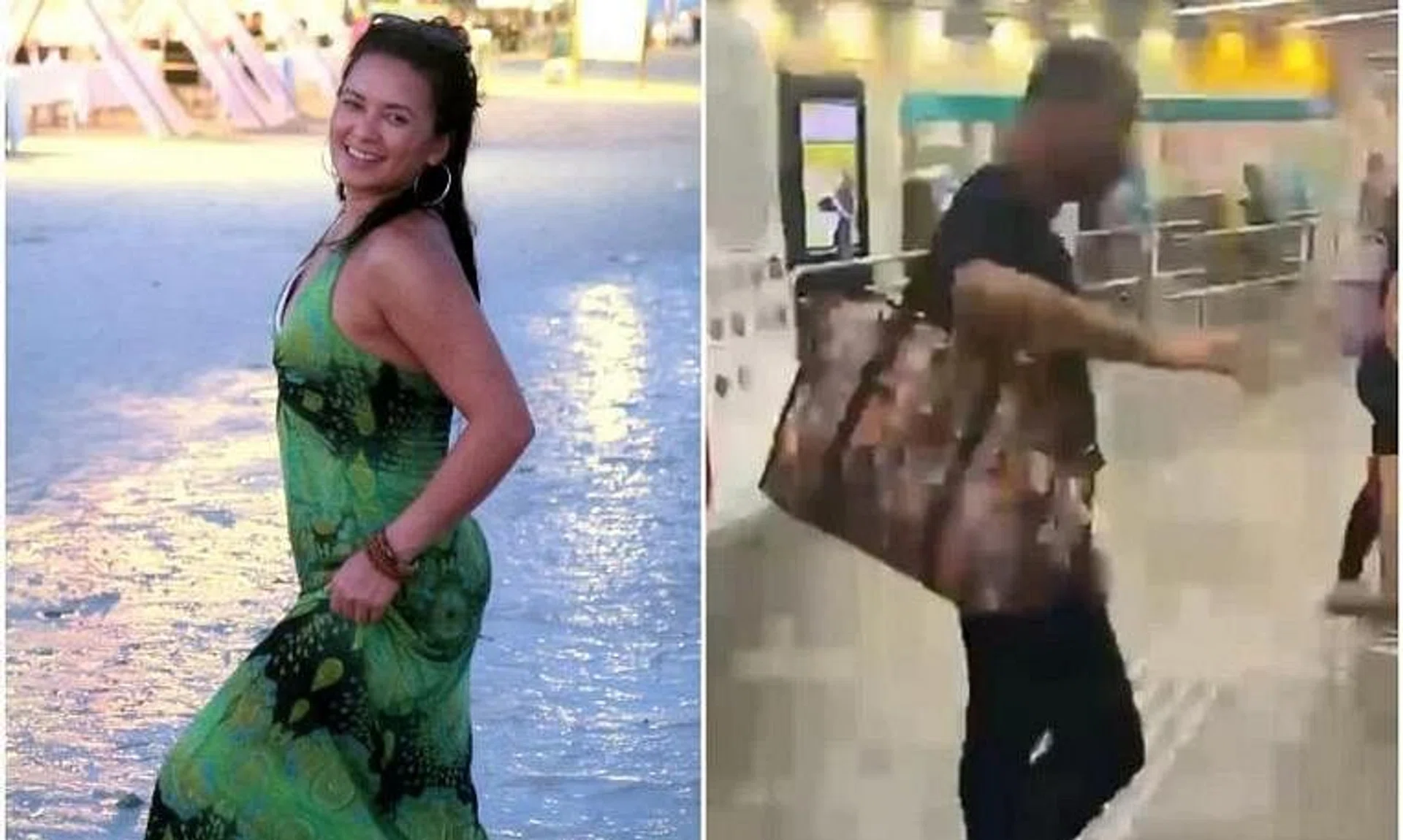 William Aw Chin Chai (right) pleaded guilty to hitting One FM 91.3 radio host Cheryl Miles (left) on the arm on July 26.