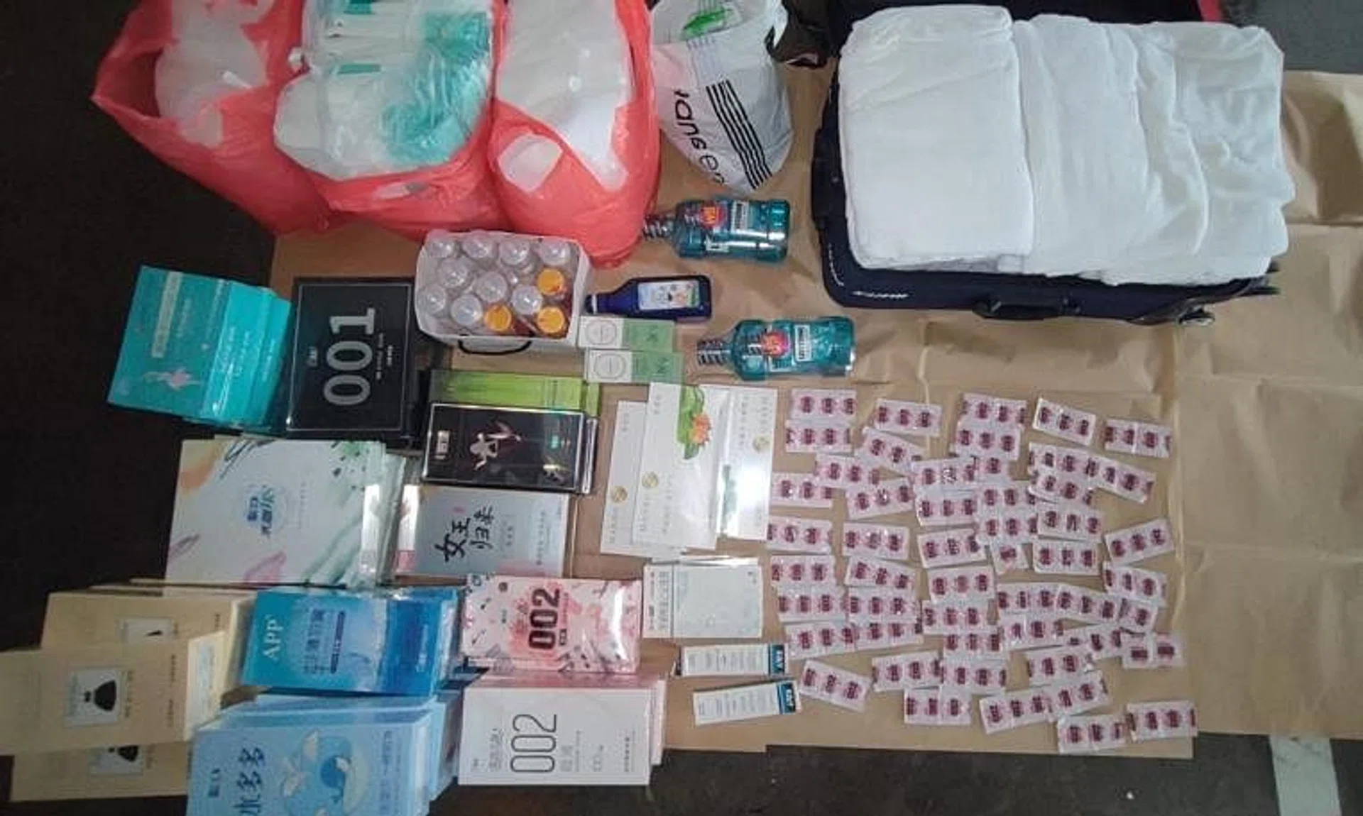 Mobile phones, vice-related items, cash worth more than $27,000, and one vehicle were seized by the police.