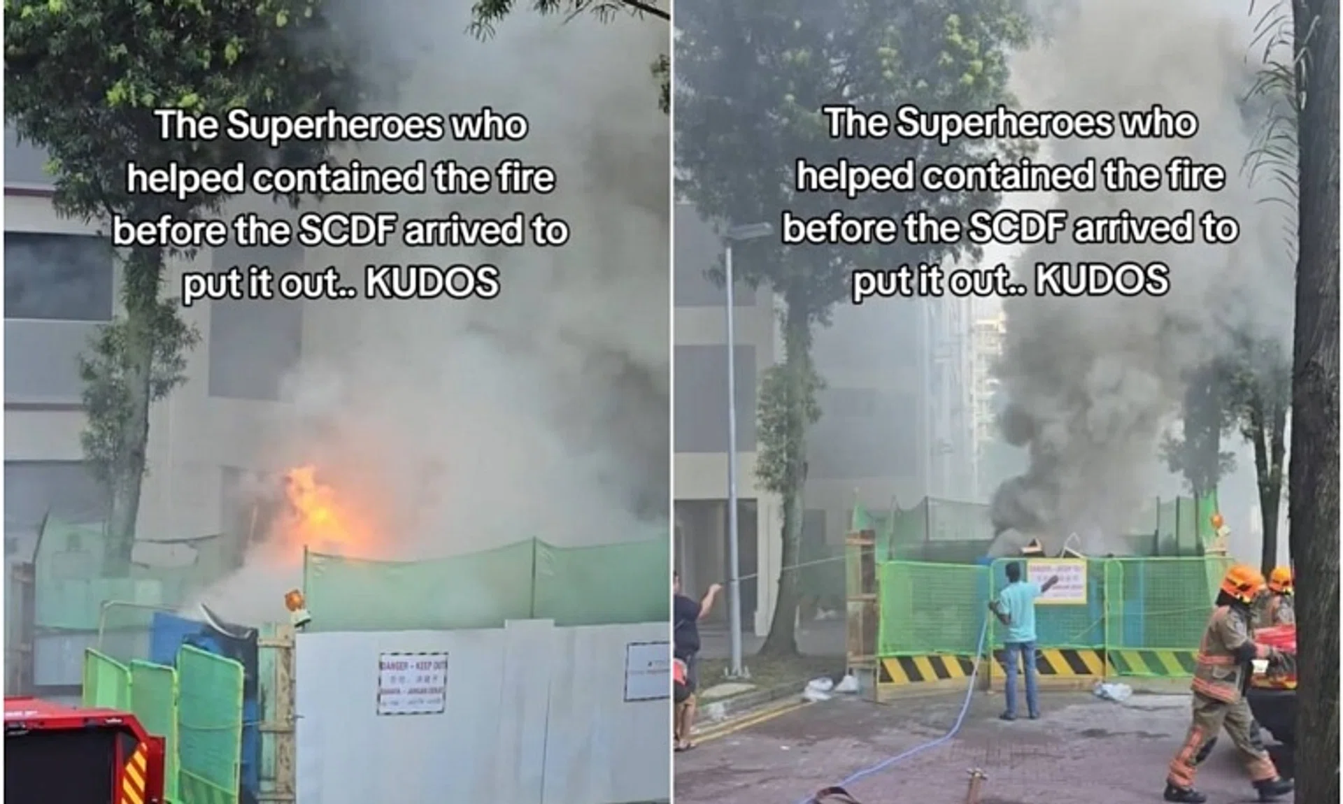 The fire involving combustible materials in a skip bin occurred on Sept 1. 