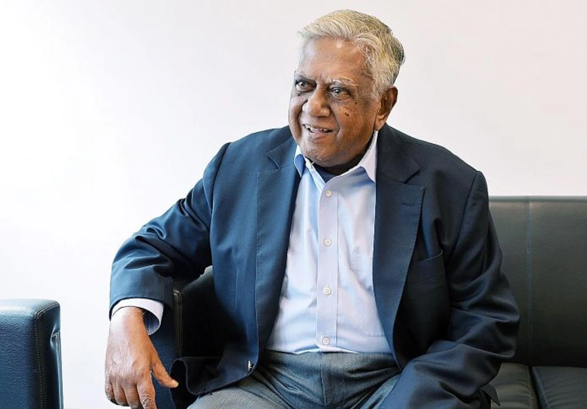 WELL-WISHERS: Emeritus Senior Minister Goh Chok Tong and former cabinet minister S. Dhanabalan were among those who visited Mr S R Nathan (above) at the Singapore General Hospital yesterday.