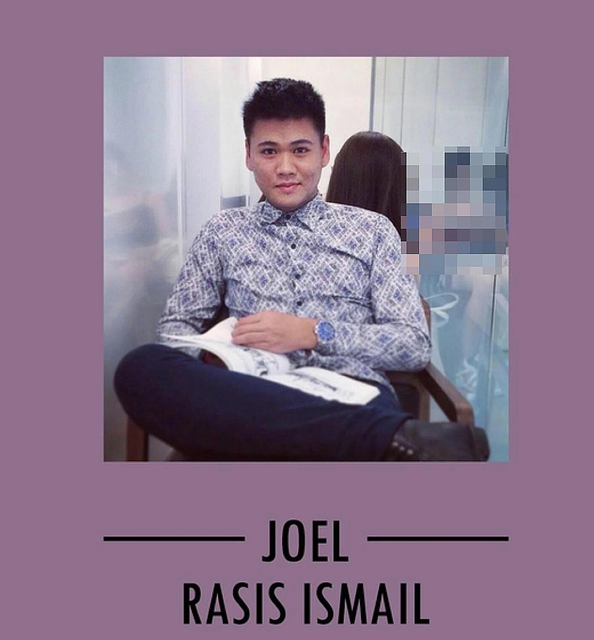 Joel Rasis Ismail, 26, was charged in court yesterday.
