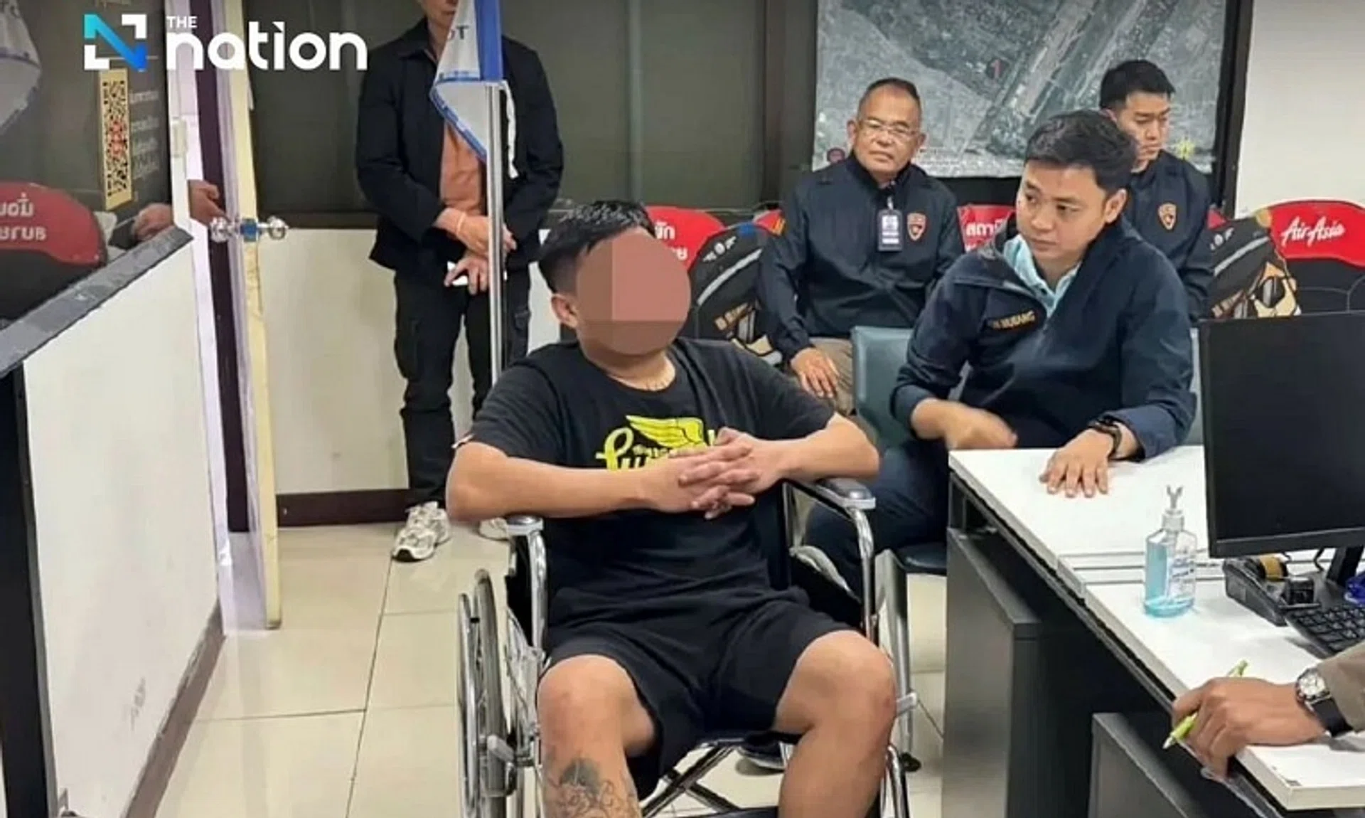 The man was also found to have overstayed his visa by 28 days, said Thai police.