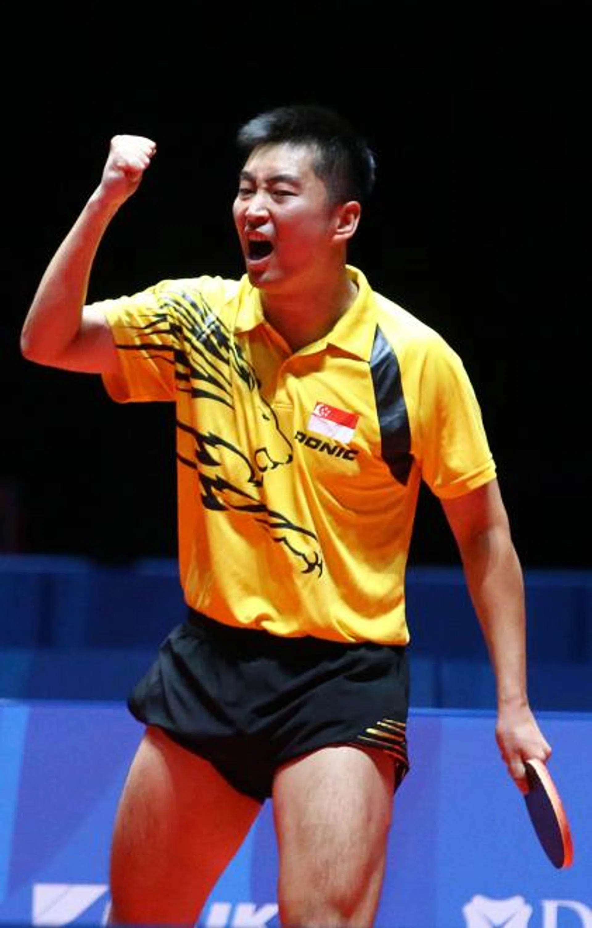 Winning the doubles gold with teammate Gao Ning at the 2012 Asian Championships in Macau was one of the highlights of Yang Zi's (above) career. TNP FILE PHOTO