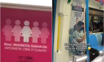 Men slammed for boarding women-only coach in Malaysia's MRT train