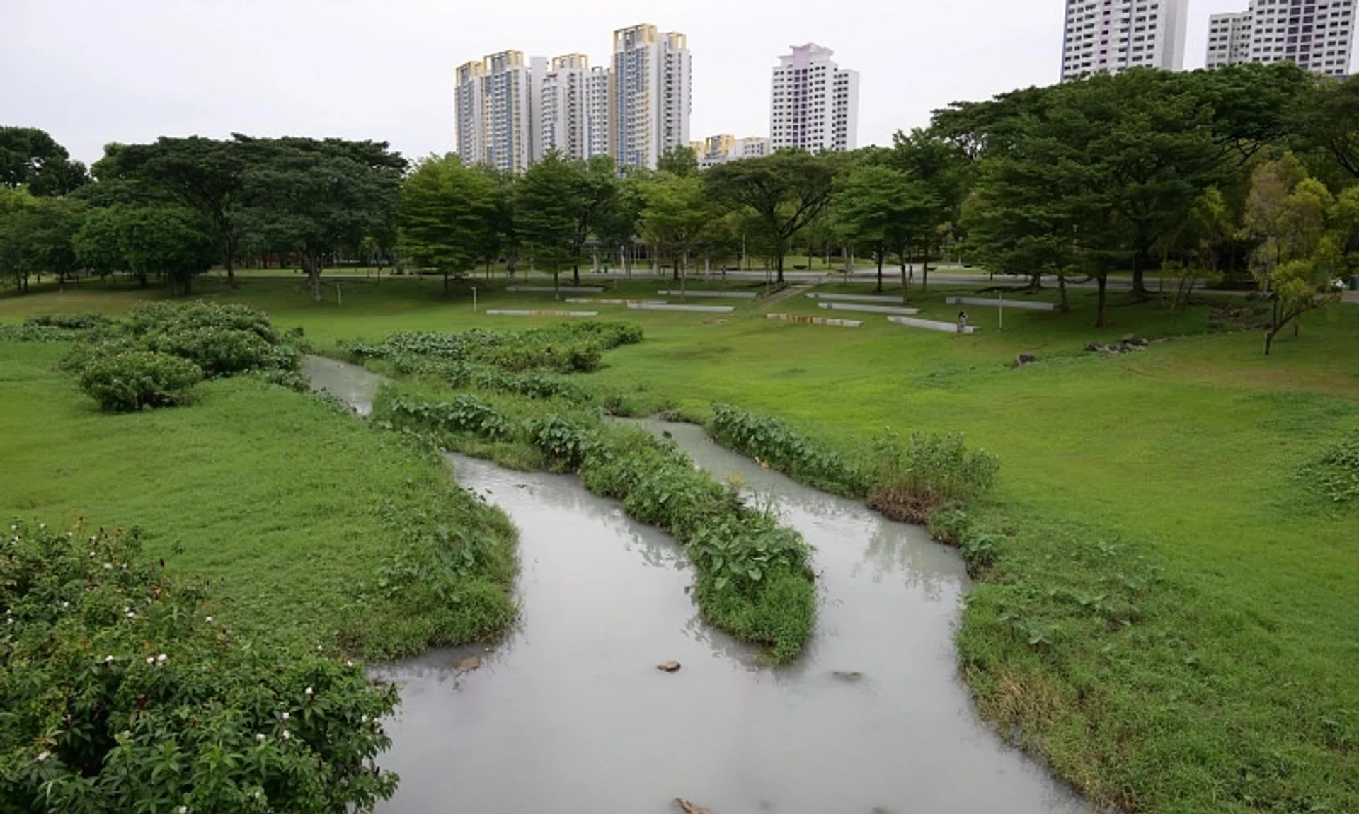 White liquid was spotted in the Bishan-Ang Mo Kio Park river on Dec 13. PUB said it will monitor the location closely in the next few days.